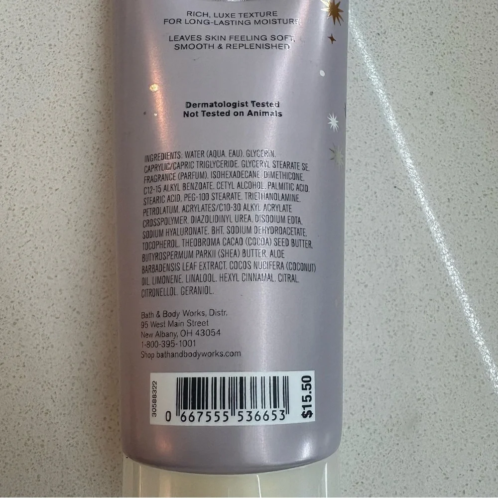 Bath & Body Works Iced Raspberry Bellini Body Cream - Silver and Pink